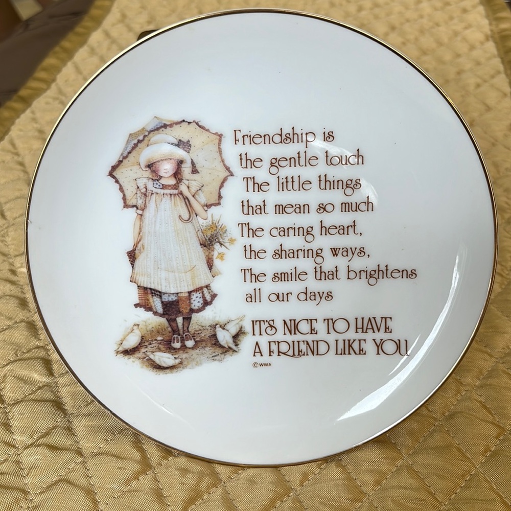 Lasting Memories Holly Hobbie Decorative Plate Vintage